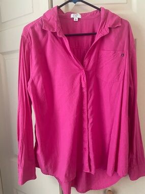 Linen blend “big shirt”